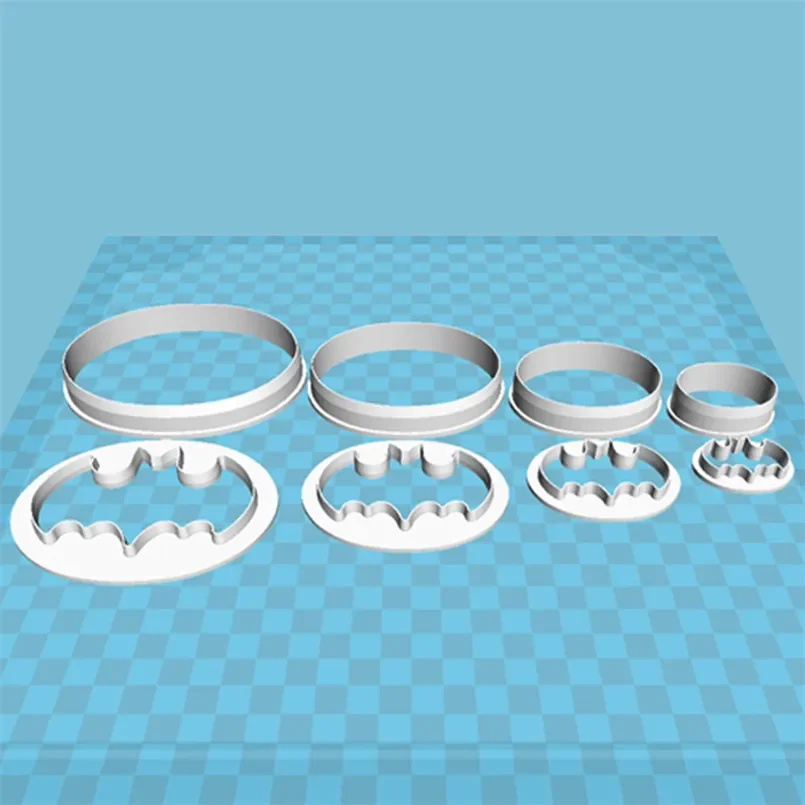 Cartoon Animals Traits Ellipse Bats Plastic Molds Cake Fondant Tools Cookie Sushi and Fruits Cutters cookie cutter baking mold fondant cutter baking decorating tools pastry cutter