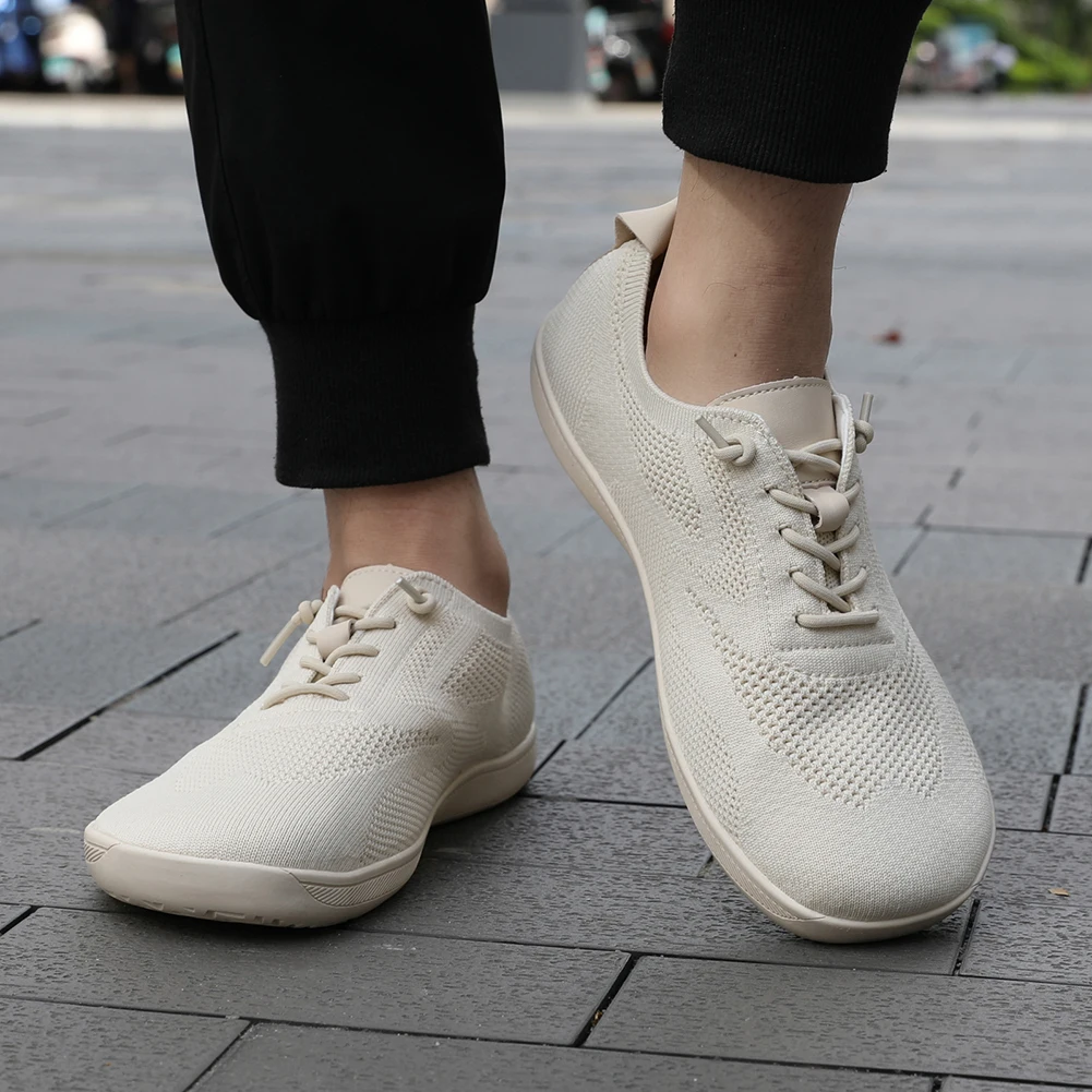 Wide-Toed Shoes Minimalist Barefoot Shoes Unisex Mesh Breathable Casual Men Shoes Comfortable Outdoor Walking Sports Shoes 2