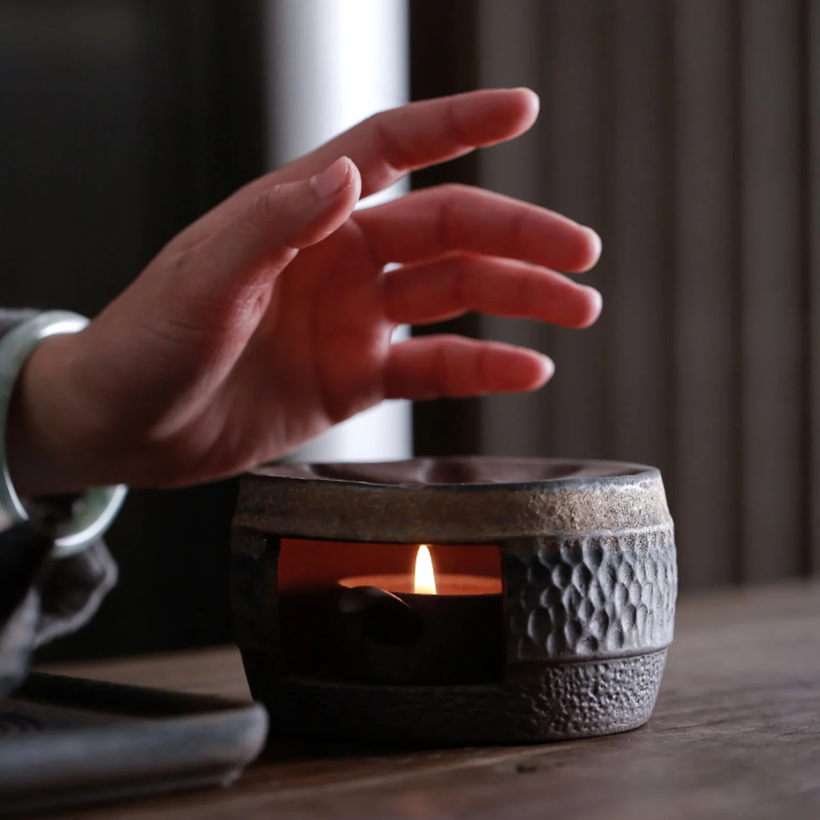 

Warm Tea Stove Teapot Warmer with Holder Ceramic Stand Heater Tealight Decorate Ceramics Tool