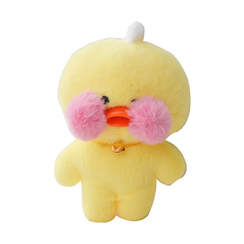 Lalafanfan Duck Keychain 13cm Kawaii Hyaluronic Ducks Acid Doll Duck Pendant Plush Stuffed Animals Soft Toys Birthday Gifts Kids plush keychain key chain plush doll plush toy