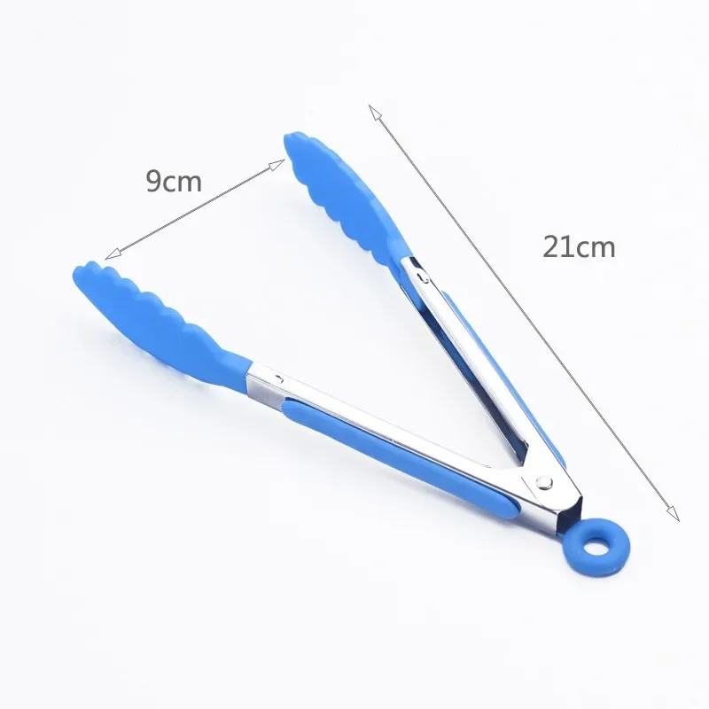 Ao Inoxidavel Non-skid Silicone Food Pliers Cooking Clamps Barbecue Clamps Salad Tools Barbecue Acessorios Kitchen Pliers food tongs