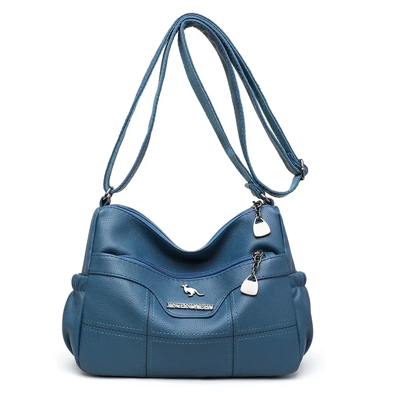 thumbnail image 1 of Nuevos bolsos cruzados de hombro de color sólido para mujer 2024, bolsos de diseño de cuero de marca para damas, bolsos de mensajero de estilo invernal, 1 of 5