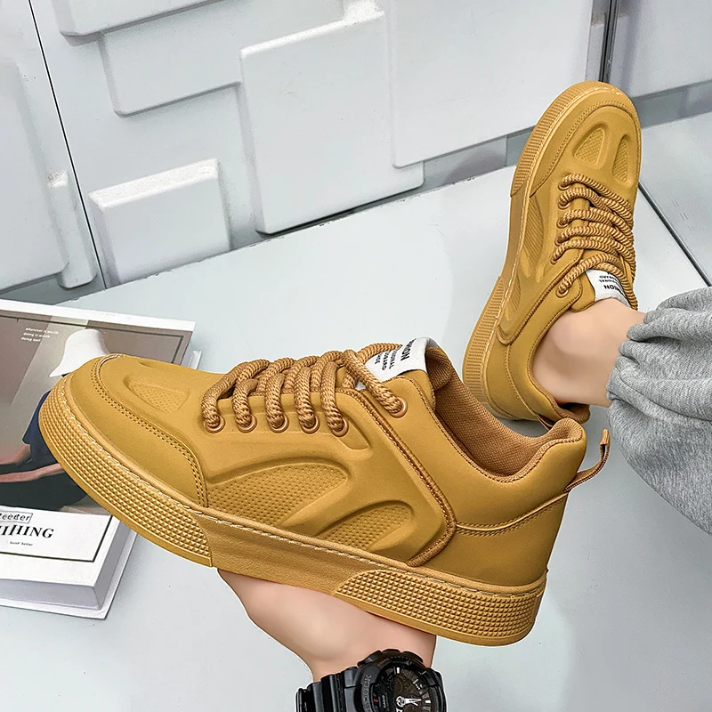 

Spring and Autumn Men's Flat Sole Board Shoes Comfortable Flat Bottom Lacing Trendy Sports Shoes New Men's sneakers