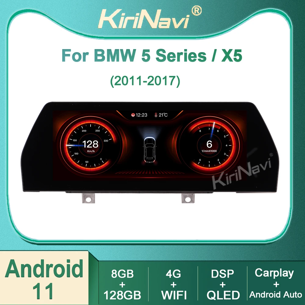

Автомагнитола Kirinavi для BMW 5 Series, F10, F11, BMW X5, E70, X6, E71 2011-2018, Android 11, автомобильный DVD-плеер, GPS-навигация, стерео DSP 4G