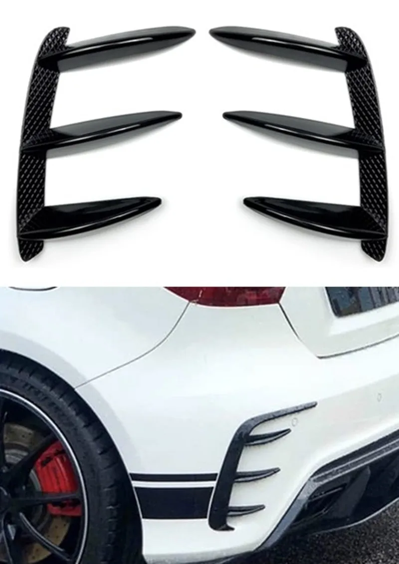 

For Mercedes-Benz A-class W176 A200 A260 rear bumper bumper fangs rear wind knife exterior modification