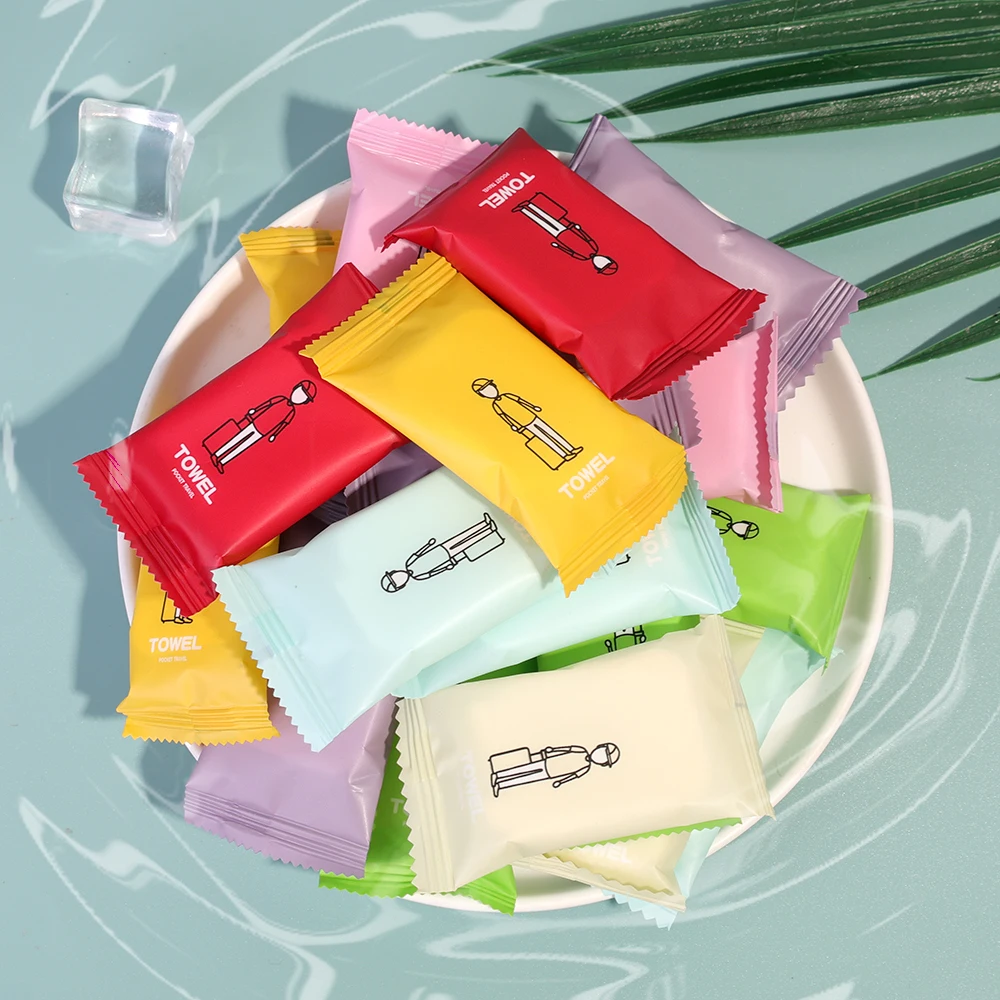 Disposable Compressed Towels Portable Travel Towel Thickened Compressed Face Cleansing Beauty Square Towel Bathroom Washcloth 3