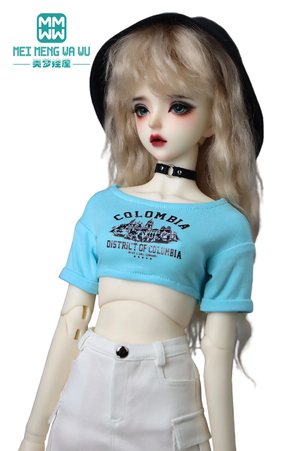 BJD Doll Stylish high-waisted, off-the-shoulder T-shirt 60CM 1/3 SD
