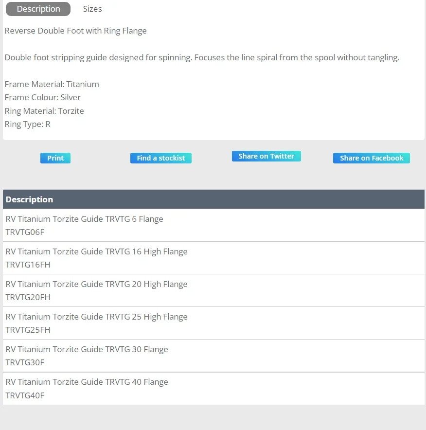 Fuji Titanium Torzite T-LKWTG - High-quality Rod Guides In Various - Foto 4