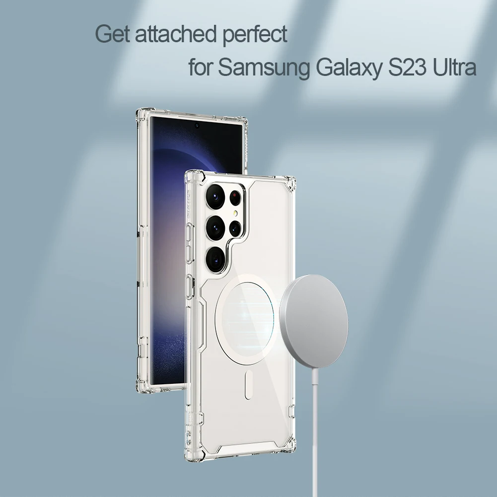 

Прозрачный мягкий силиконовый чехол-накладка из ТПУ для Samsung Galaxy S23 Ultra Nillkin Nature Pro
