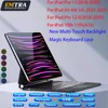 EMTRA Magic Keyboard for iPad 10.9-13inch Air 4 Air 5 Por 11 10th 11th 2025 A16 Wireless Bluetooth Touchpad Backlit Smart Case