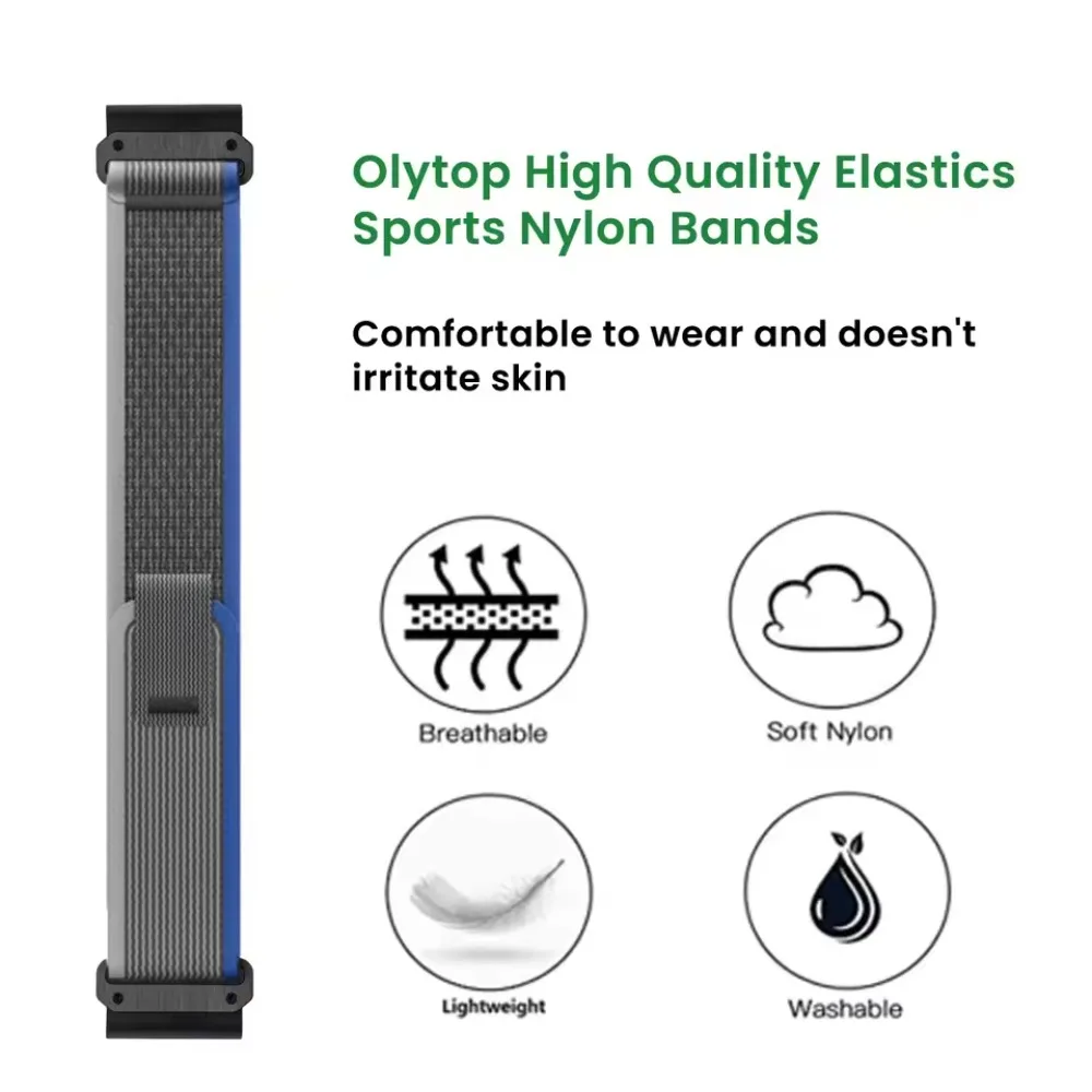 Breathable QuickFit Nylon Trail Strap, Available in Multiple Widths