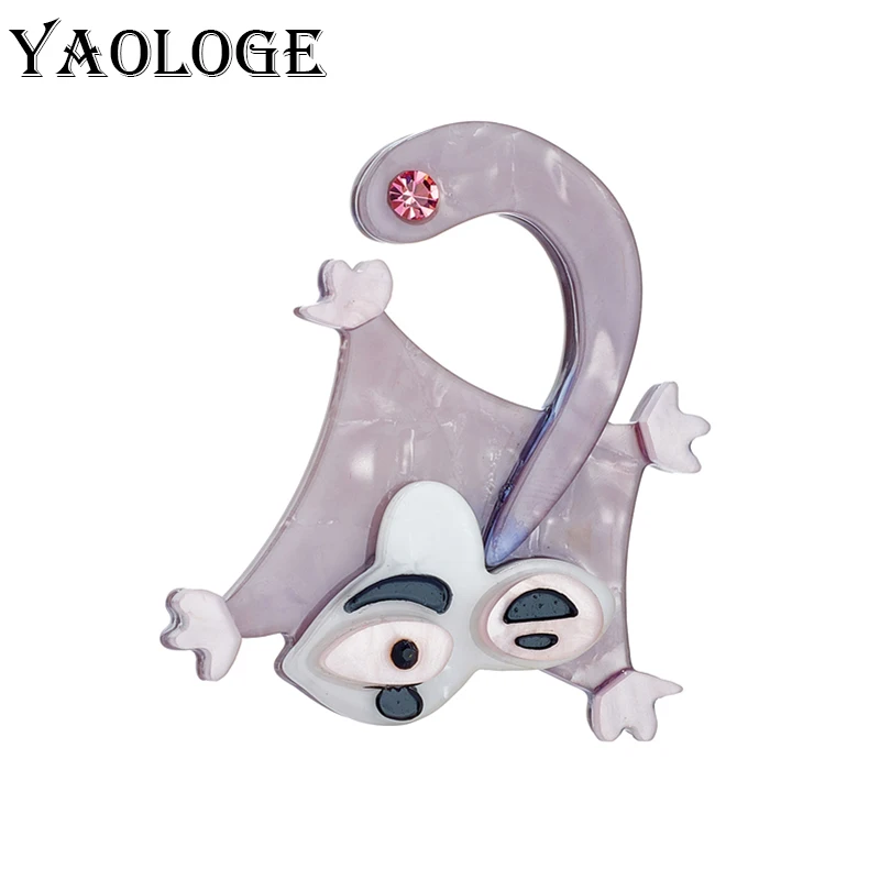 

YAOLOGE Acrylic Cartoon Mouse Brooches For Unisex Kids Pins Badges Accessories Cute Newly Arrived Christmas Gifts Jewelry Брошь