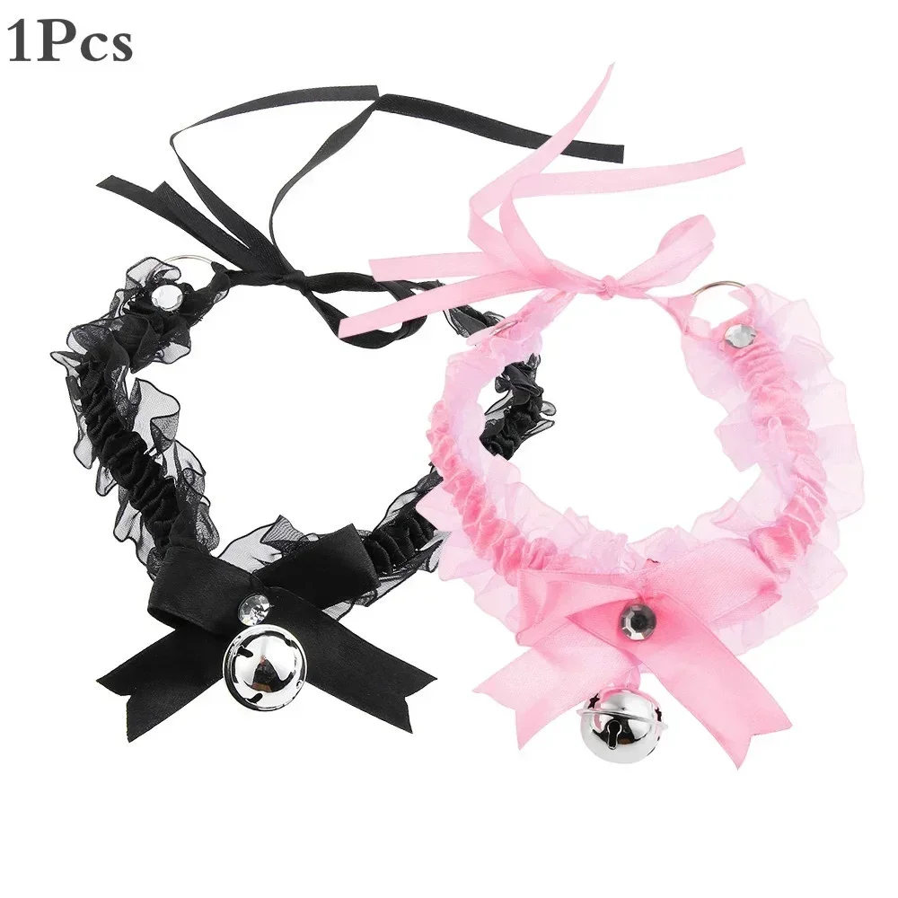 Cute Fashion Creative Women Gothic Simple Sexy Lace Collar Pendant Bow Knot Bell Choker Necklace Dress Girls Party Jewelry