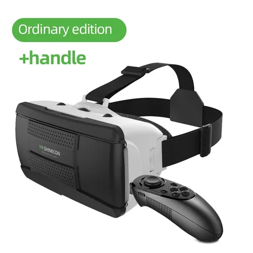 G06EB 오리지널 VR 가상 현실 3D 안경 상자, VR 골판지 헤드셋 헬멧, IOS 안드로이드 스마트폰 무선 로커 6