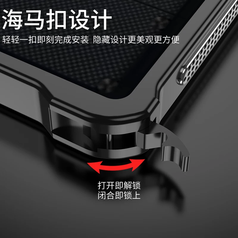 Sleek Aluminum Alloy Protective Metal Cooling Bumper Frame Case