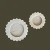 Wholesale Customization 1pc Sample Price D20x2CM Small Round Scallop Tray Storage Natural Marble Stone Travertine Trinkets Bowl 2
