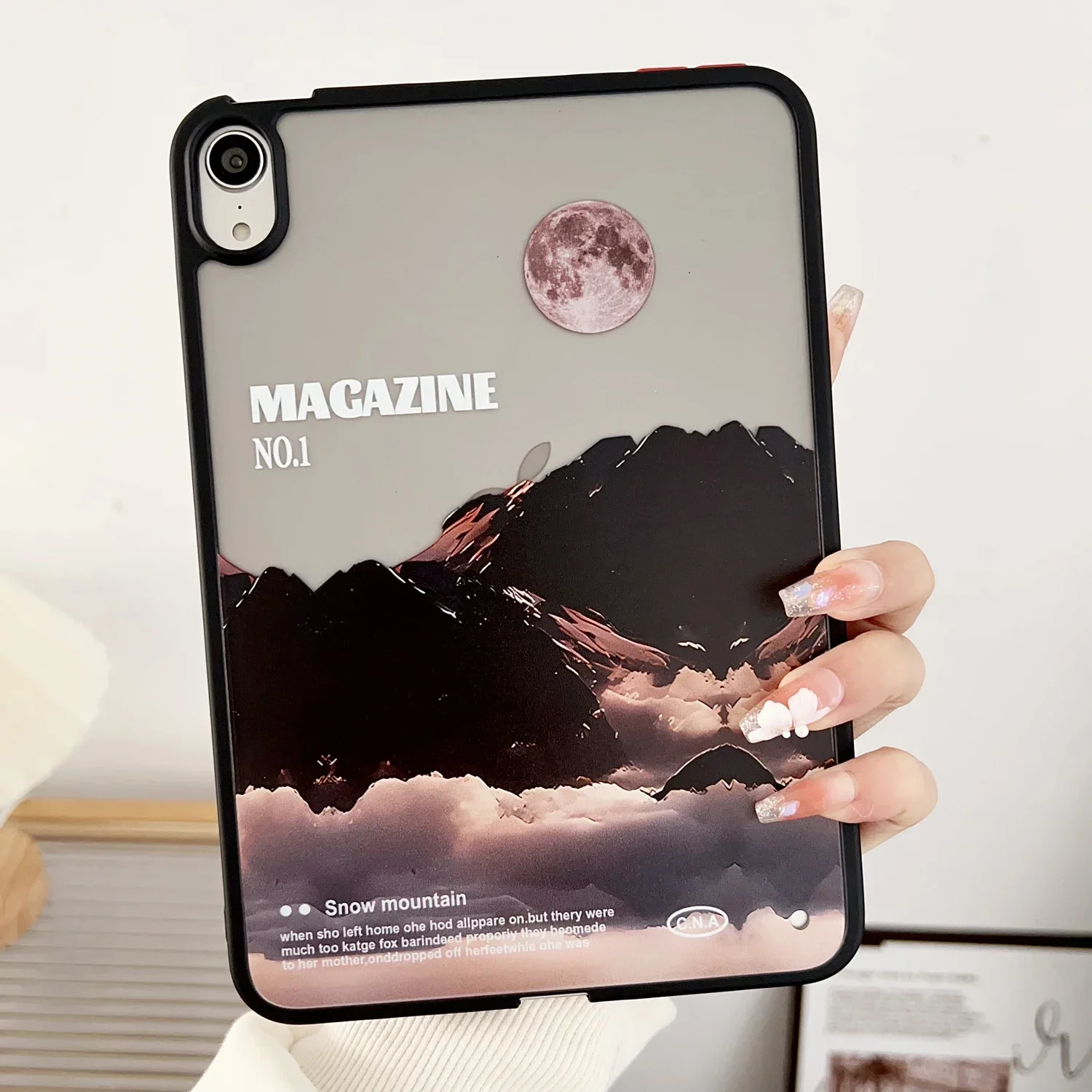 Scenery Pattern Matte Tablet Case Cover