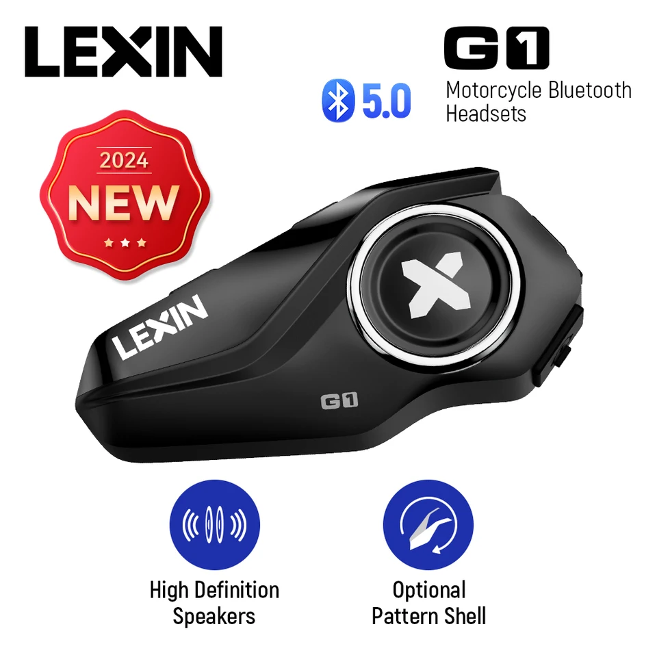 Lexin Bluetooth Intercom For Helmet Motorcycle Helmets 2024 New