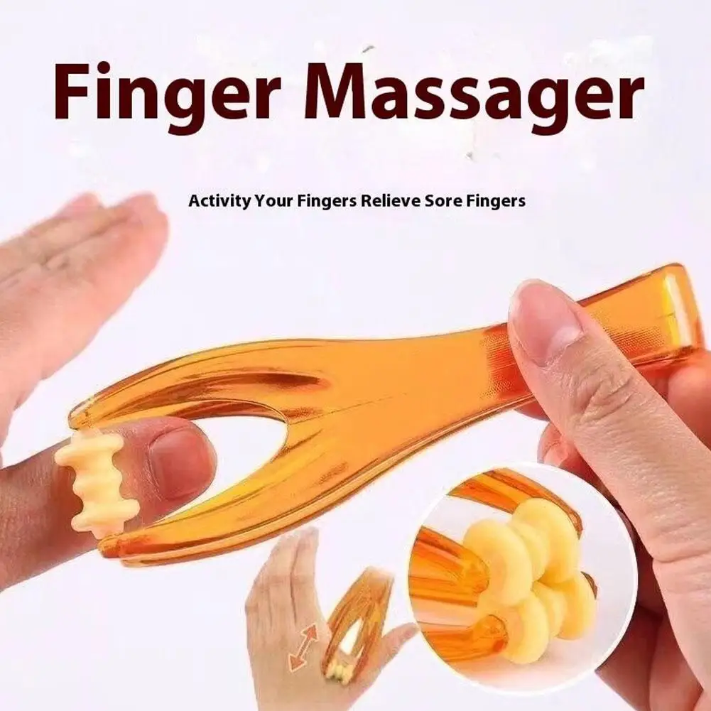 Dual-Sided Finger Joint Therapy Massager with Elastic Handle