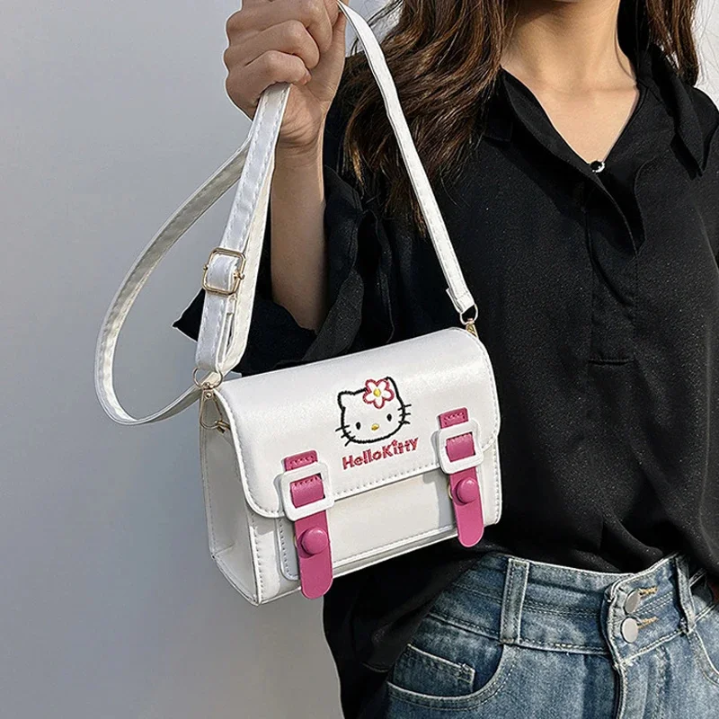 

Anime Sanrio Crossbody Bags Hello Kitty Melody Kuromi Cinnamon Girls Women Luxury Brand Bag High Quality Designer Bags Gifts