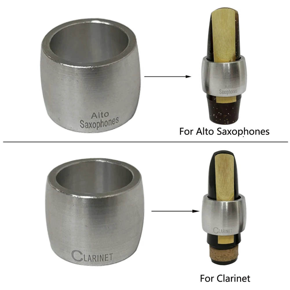 1 aluminum Professional Saxophone Mouthpiece Alto Clarinet Mouthpiece Ligature Head Clip Fastener Accessory
