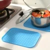 Silicone Insulated Mat, Silicone Anti-scald Anti-slip Plate Pad, Heat Insulation Pad, Pot Pad, Thickened Dishes, Table Pad, High 1