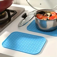 Silicone Insulated Mat, Silicone Anti-scald Anti-slip Plate Pad, Heat Insulation Pad, Pot Pad, Thickened Dishes, Table Pad, High 1
