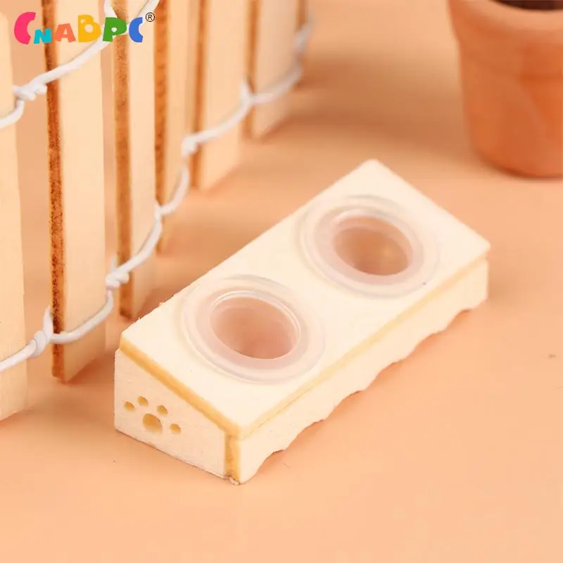 

1:6/1:12 кукольный домик, миниатюрная искусственная еда для кошек на Чашах, товары для домашних животных, декоративная игрушка, аксессуары для кукольного домика