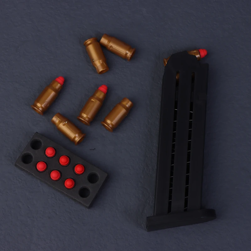 Soft Bullet For Glock/M1911/UPS/Desert Eagle Toy Gun 7mm Small Soft Bullet Cartridge Clip Accessories For Ejection Gun 2
