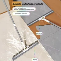 JOYBOS 50 ซม.ซิลิโคน Scraper Mop Wiper ชั้น 360 ทําความสะอาดที่สมบูรณ์แบบไม้กวาด Magic Wiper ในครัวเรือนห้องน้ํากวาดน้ํา 4