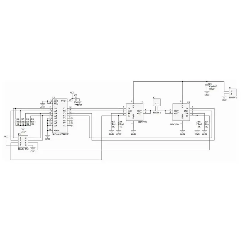 ABBO-4팩 BTS7960 43A H-브리지 모터 드라이버 - 전류 제한/과열 보호 기능이 있는 고전력 DC 모터 컨트롤러