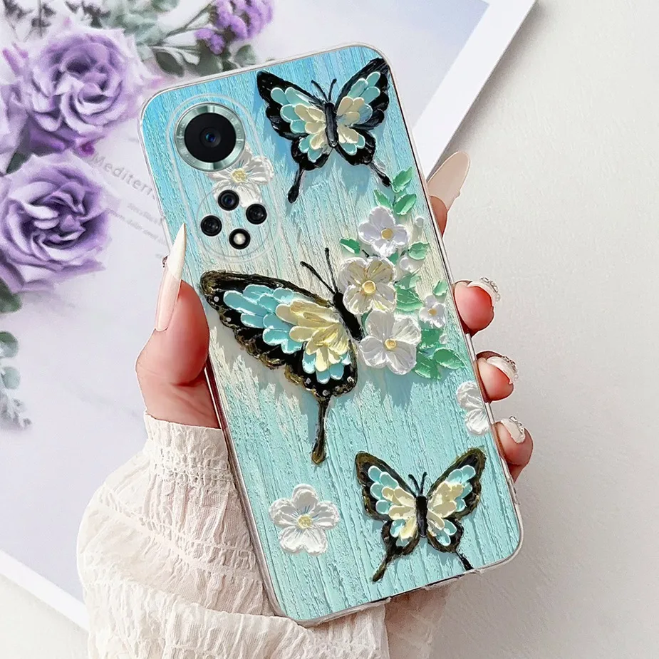 Stylish Butterfly Painted Soft Slim Phone Case