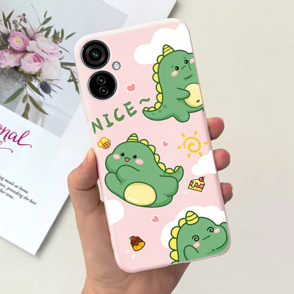 Fashion Cartoon Soft Silicone Black Pink Phone Case Cover