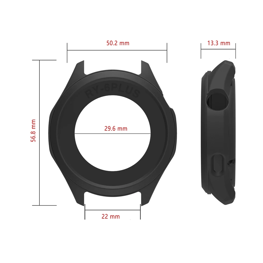 Silicone Protective Case for Watch - Soft Shell Cover and Bumper Frame Guard