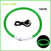 USB Rechargeable Luminous Collar Adjustable Led Glowing Dog Collar for Large Small Dogs Cat Night Light Collar Pet Safety Harnes 4