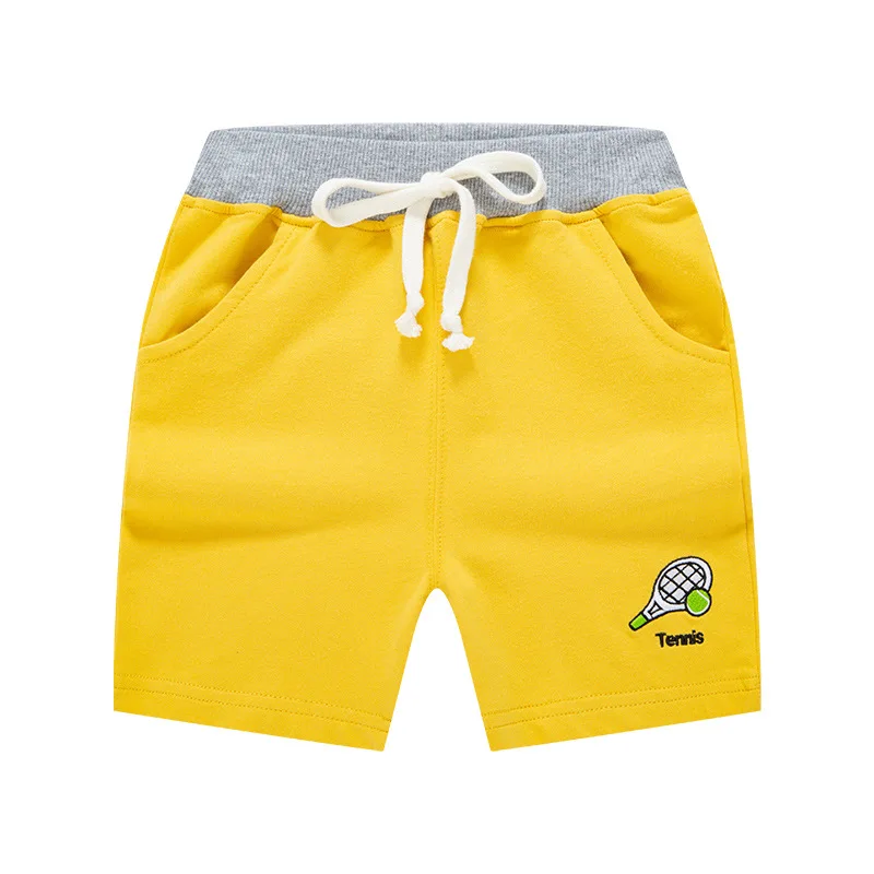 Children\'s Shorts 12M-7Y Boys Embroidered Sports Pants Baby Bottoms Children\'s Summer Five-point Pants
