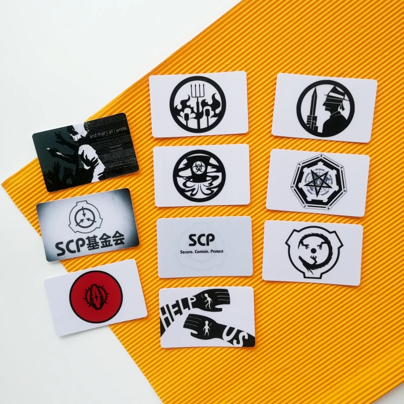 53 Manufacturing] SCP Foundation Peripheral Card Stickers Cup Stickers  Notebook Stationery Lanyard Card Holder Combination D - AliExpress