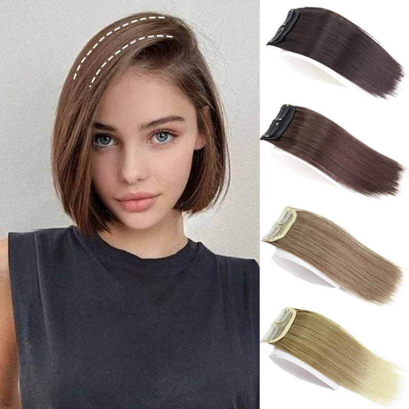 AZQUEEN Synthetische Haar Pads 20/30CM Clip In Haar Extensions Natürliche Unsichtbare Haar Stück Dünner Werdendes Haar Zugabe Haar kissen