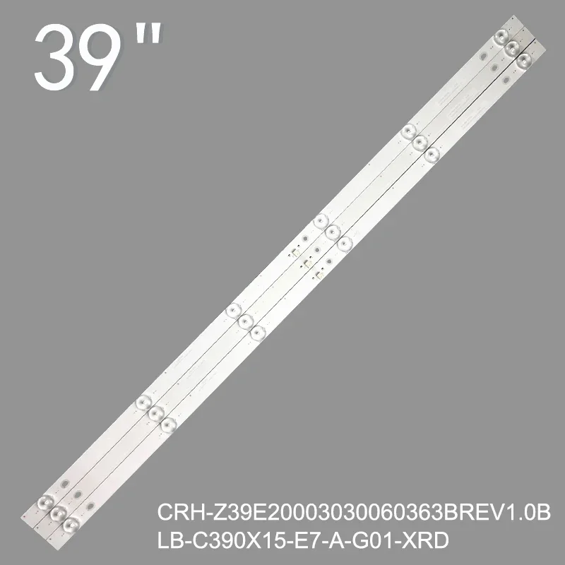 3PCS LED Backlight For CRH-Z39E20003030060363BREV1.0B 39E2000 LB-C390X15-E7-A-G01-RF2 RF-AB390E30-0601S-05 B1 led backlight strip for lb c390x15 e7 a g01 rf2 rf ab390e30 0601s 05 crh z39e20003030060363brev1 0b 39e2000