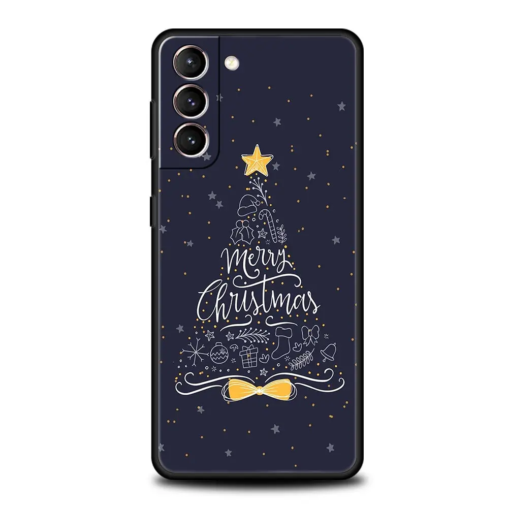 Festive Merry Christmas Tree Soft Silicone Phone Case