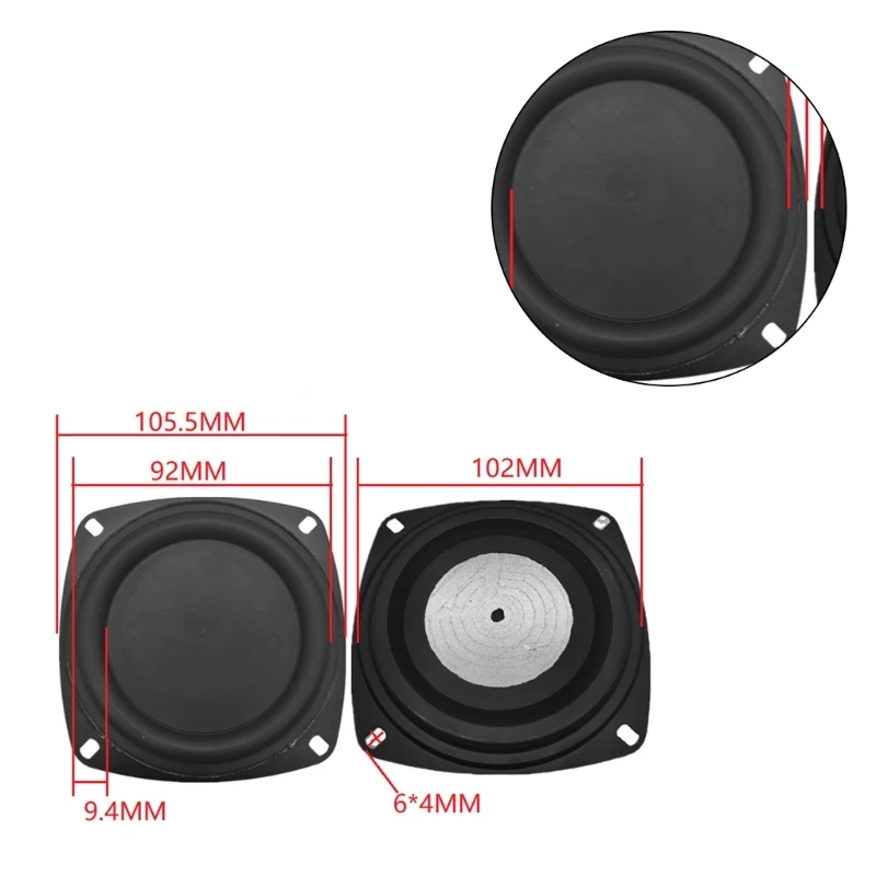 Enhanced Bass Radiator Speaker Vibration Diaphragm