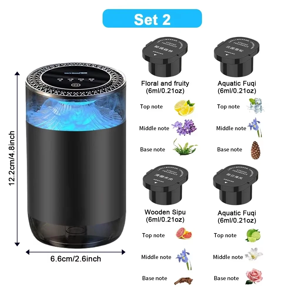 آلة رائحة السيارة الذكية - موزع رذاذ العطر، تشغيل/...