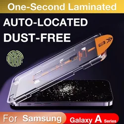 Toughened Glass Screen Protector with Easy Auto - Dust Removal Kit - A56  A36