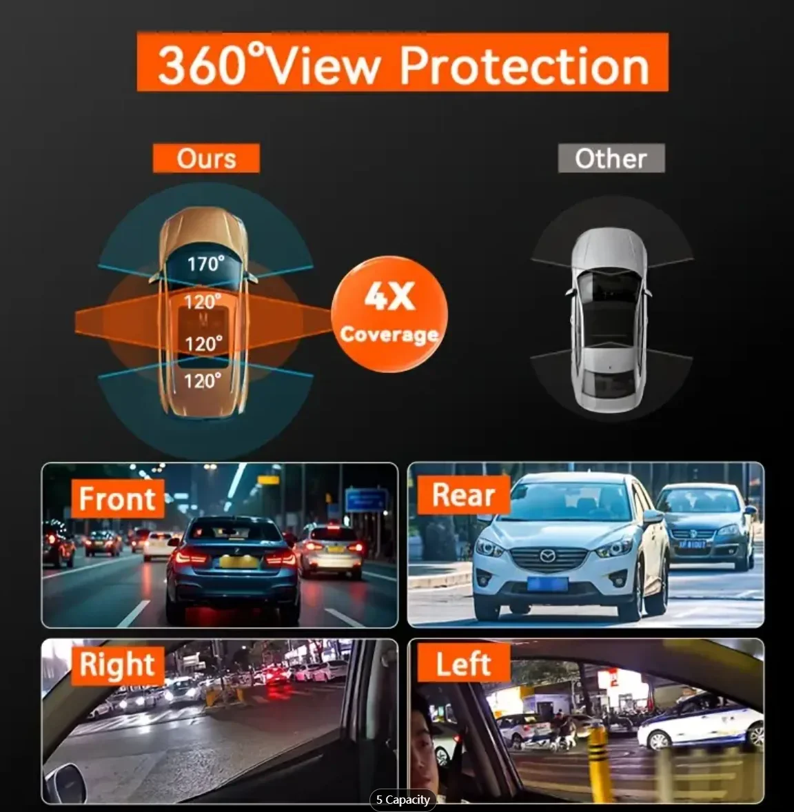 WIFI Car DVR Car recording 360° Car Camera 3/4Lens 1080P DashCam Front Left right Rear View Camera Car Accessory 24H HardwareKit