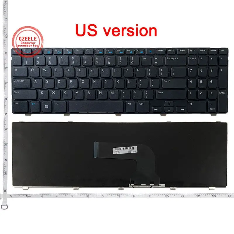 

US Black New English laptop keyboard For DELL 15R m531r-5535 5521 5537 3537 15VR-4526