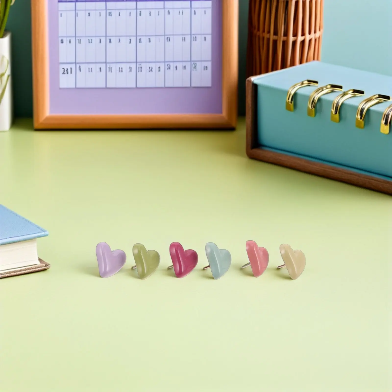 58개의 독특한 불규칙 하트 모양 푸시핀 세트, 게시판 사진 전시, 여행 지도, DIY 벽 장