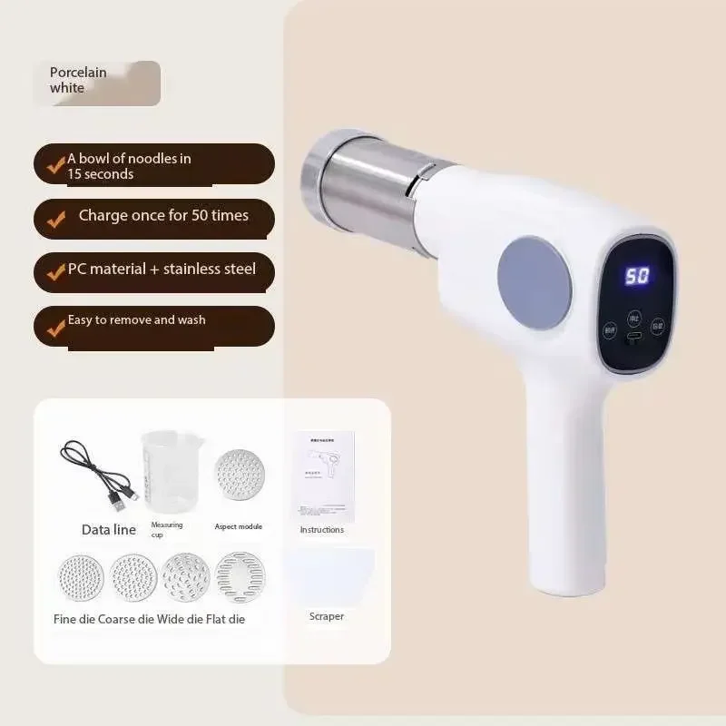 Handheld Home Noodle Maker 1PC Intelligent Automatic Noodle Dispenser Multifunctional Wireless Press Machine
