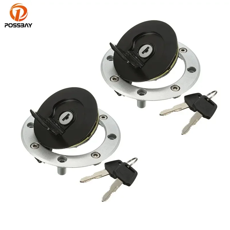 1SET Motorcycle Fuel Gas Tank Cap Cover Lock Aluminum for Suzuki GSXR 600 750 1000 GS500 RGV 250 GSX400 Katana 750 GSX-600F 2
