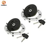 1SET Motorcycle Fuel Gas Tank Cap Cover Lock Aluminum for Suzuki GSXR 600 750 1000 GS500 RGV 250 GSX400 Katana 750 GSX-600F 2