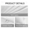2025 Light luxury Thick Brushed Bed Sheets, Duvet Cover Set, Four Piece Bedding Set Bed Sheet, Fully Enclosed for Home Gift 4
